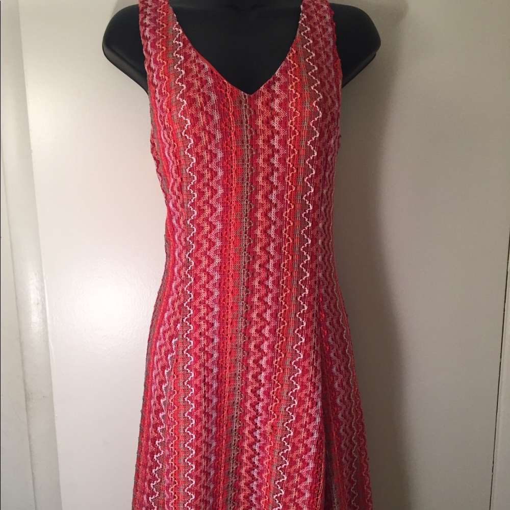 pink striped dress
